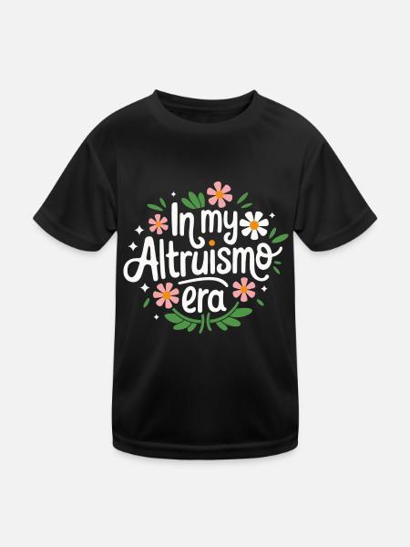 Altruismo Selbstloses Geben Gebende Schulgeist - Kinder Funktions-T-Shirt - Schwarz - Vorne