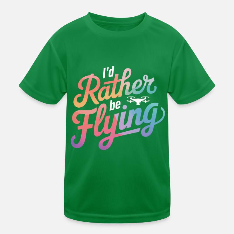 Drones Pilot Quadcopter Drone Kids Functional T-Shirt