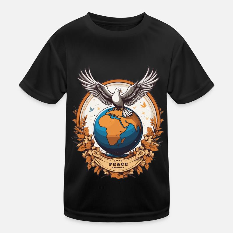 World Peace on Earth Kids Functional T-Shirt