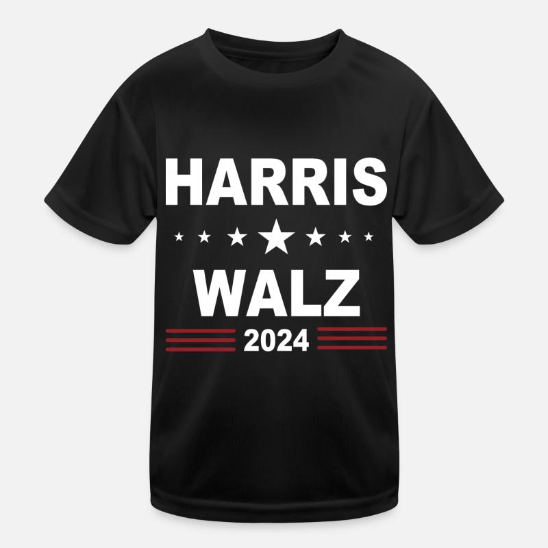 Harris Walz 2024 Kids Functional T-Shirt