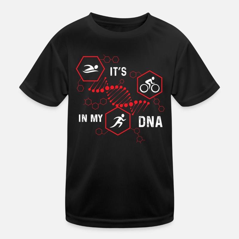 Triathlon it es in my dna Kinder Funktions-T-Shirt