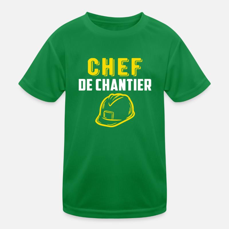 Chef de chantier T-shirt sport Enfant