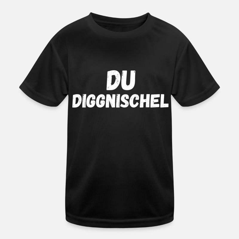 Du Dickkopf auf sächsisch Kinder Funktions-T-Shirt