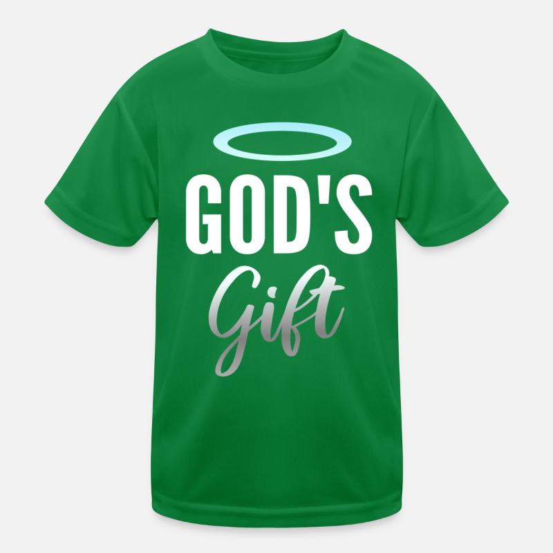 Gottes Geschenk mit Heiligenschein Kinder Funktions-T-Shirt