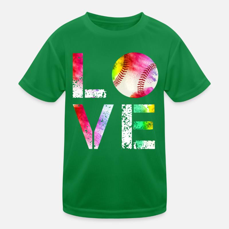 Baseball Baseballfan Geschenkidee Kinder Funktions-T-Shirt