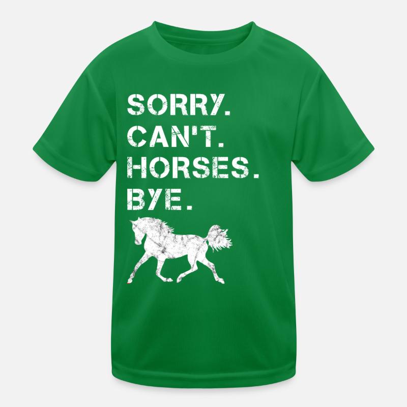 Drôle de cheval cavalière T-shirt sport Enfant