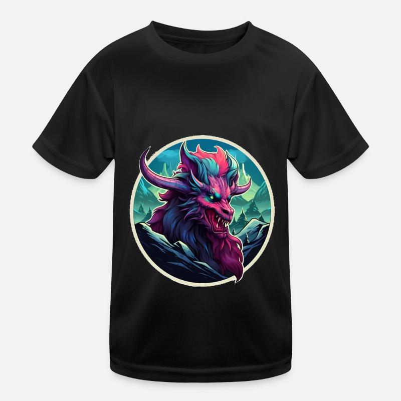 Chinesischer Drache, Dragon Kinder Funktions-T-Shirt