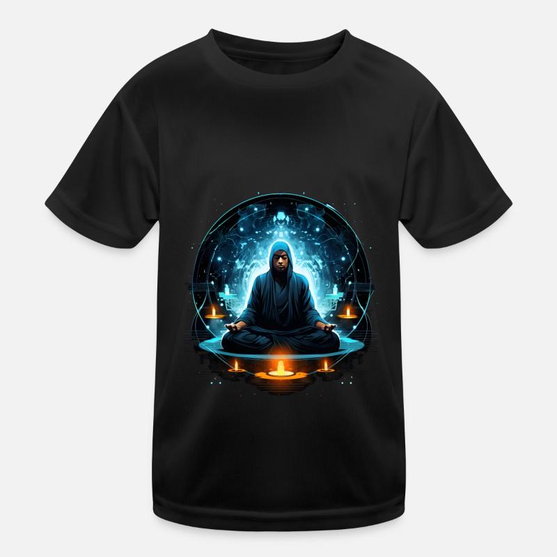 Buddha In Meditation Kinder Funktions-T-Shirt