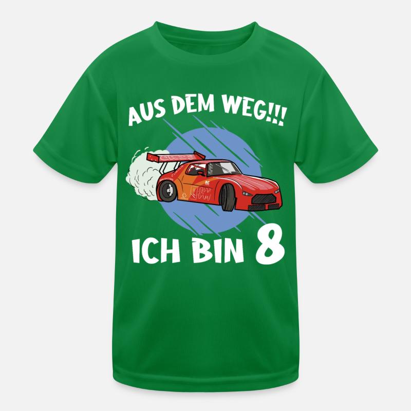 Geschenk 8 Jahre Geburtstagskind Kinder Funktions-T-Shirt