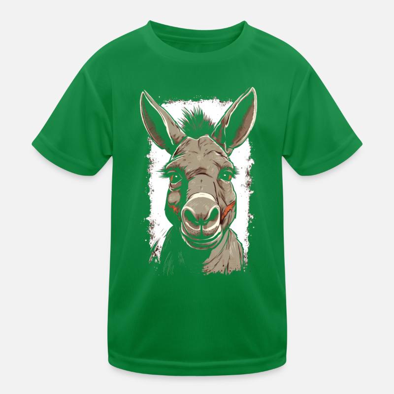 Esel Eselchen Maultier Muli Kinder Funktions-T-Shirt