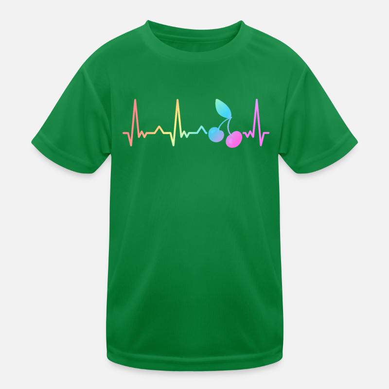 Cherry Fruit Cherries Cherry Kids Functional T-Shirt