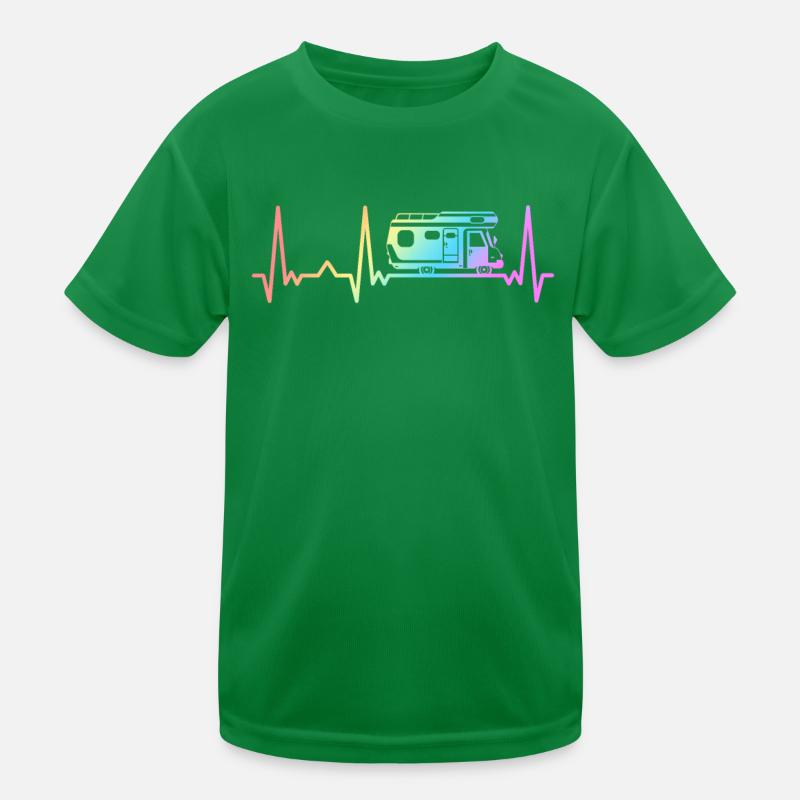 Camping Wohnwagen Camper Wohnmobil Kinder Funktions-T-Shirt