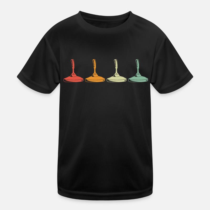 curling cur Kids Functional T-Shirt