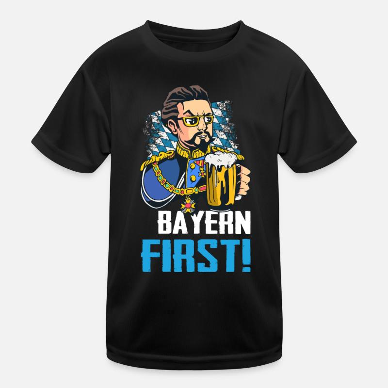 Free State of Bavaria Bavarian Kids Functional T-Shirt