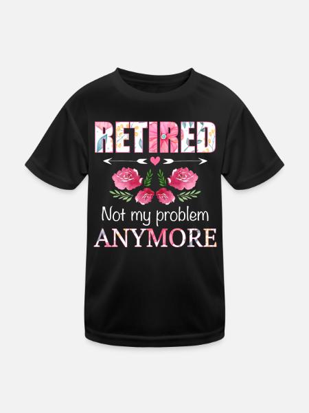 Rentner Ruhestand Rente Pensionierung - Kinder Funktions-T-Shirt - Schwarz - Vorne