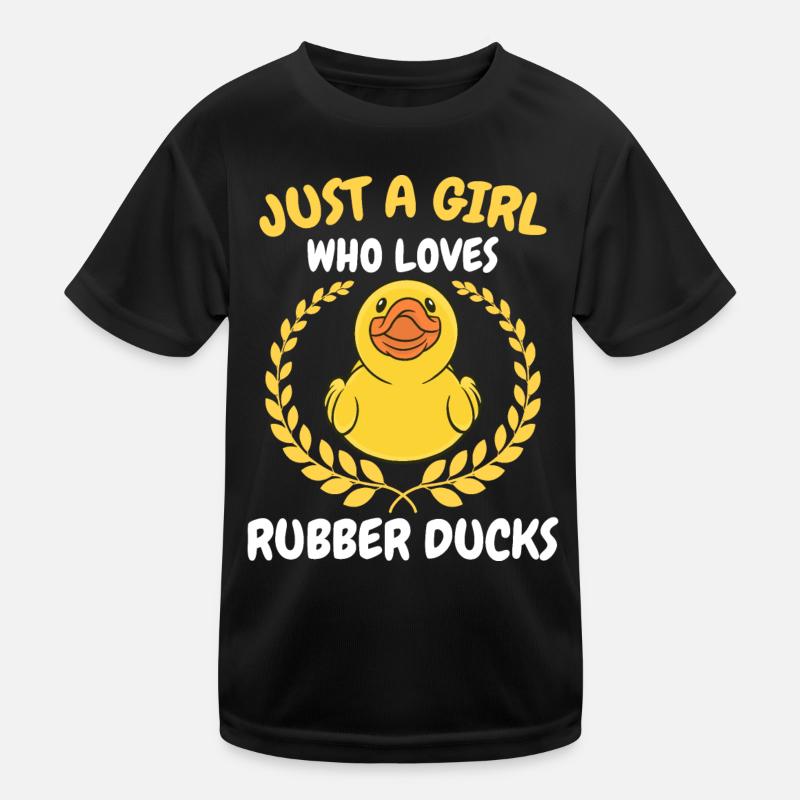 Patos de goma Baño Pato Amarillo Camiseta funcional para niños