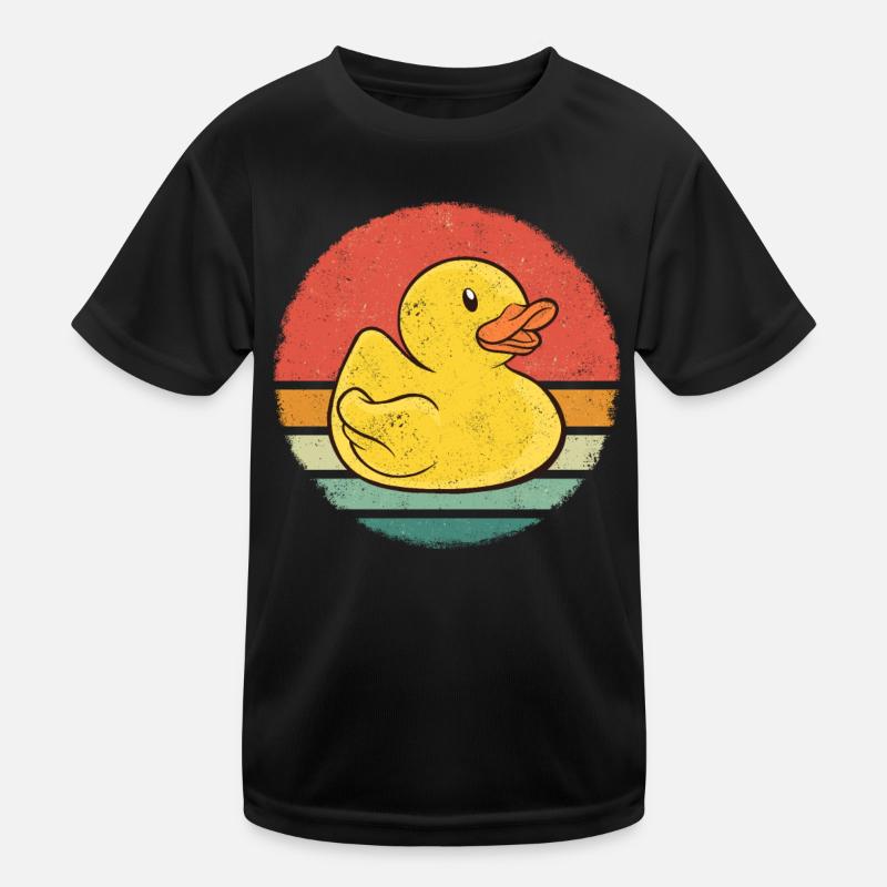 Rubber Ducks Bathroom Yellow Duck Kids Functional T-Shirt