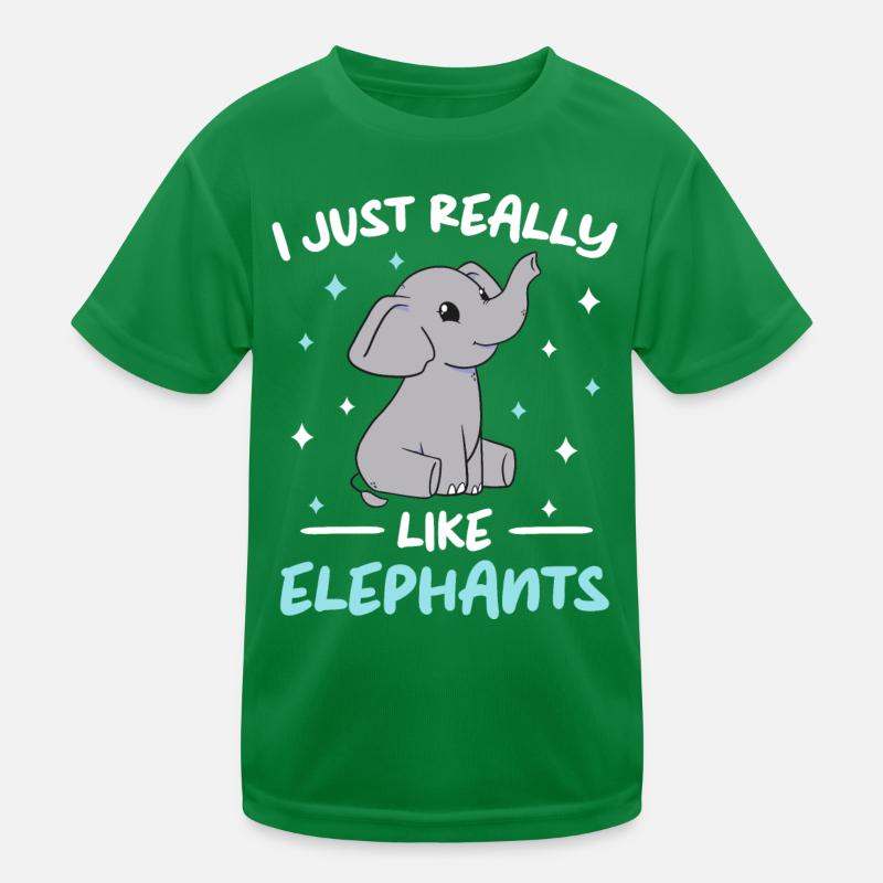 Elephant Animal Elephant Zoo Kids Functional T-Shirt