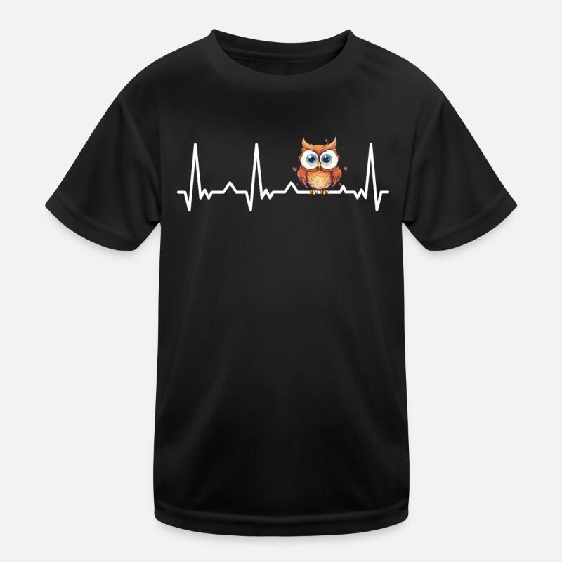 Eule Vogel Tier Eulen Kinder Funktions-T-Shirt