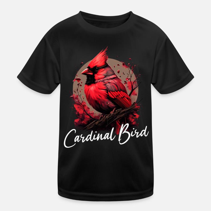 Kardinal Rotkardinal Vogel Roter Kardinal Kinder Funktions-T-Shirt