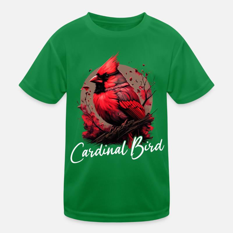 Cardinal Red Cardinal Bird Red Cardinal Kids Functional T-Shirt
