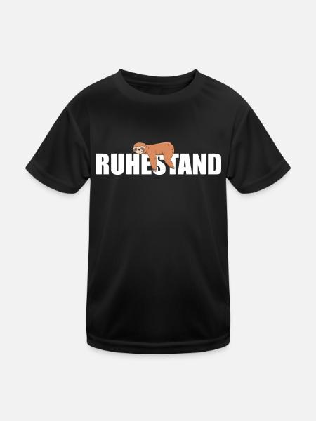 Ruhestand Rentner Rente Pension Renteneintritt - Kinder Funktions-T-Shirt - Schwarz - Vorne