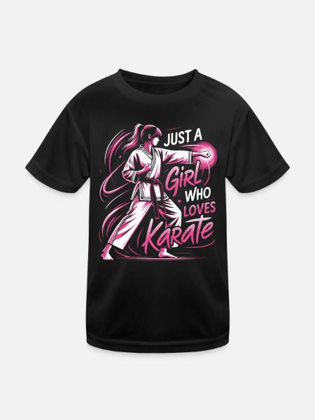 Karaté Karaté Combattant Arts martiaux - T-shirt sport Enfant - noir - Devant