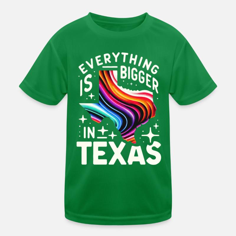 Texas State Texans Texas Kids Functional T-Shirt