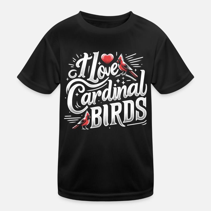 Kardinal Rotkardinal Vogel Roter Kardinal Kinder Funktions-T-Shirt