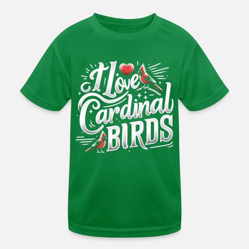 Kardinal Rotkardinal Vogel Roter Kardinal Kinder Funktions-T-Shirt