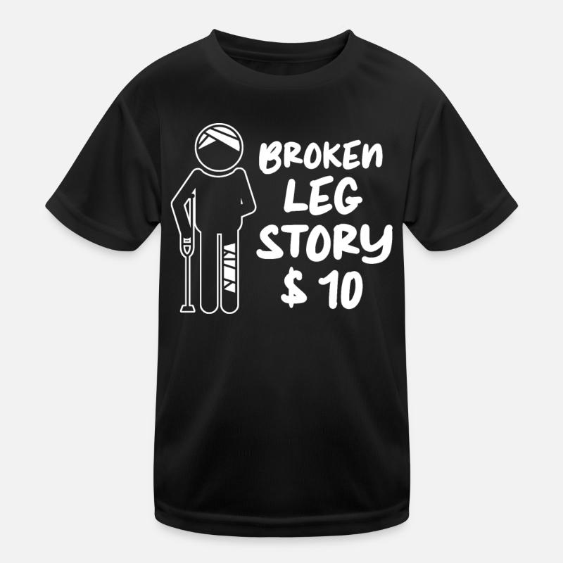 Get Well Soon Broken Foot Broken Bone Kids Functional T-Shirt