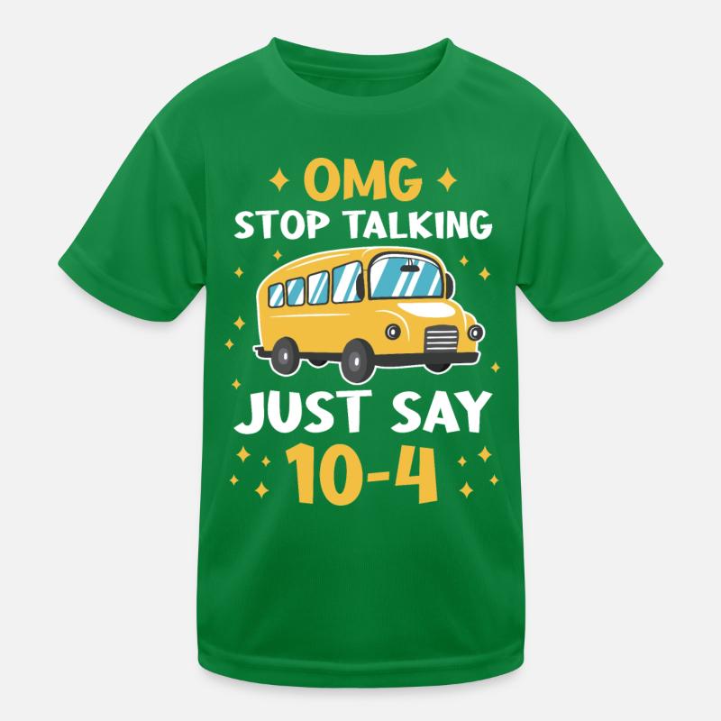 Bus Bus Driver School Bus Kids Functional T-Shirt