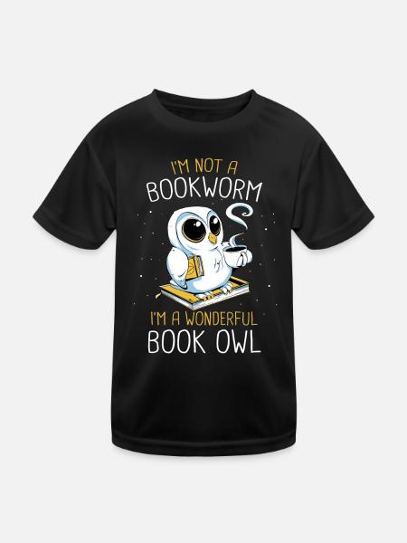 Livres Lecture de livres Bibliothèque Bibliothèque Rat de bibliothèque - T-shirt sport Enfant - noir - Devant