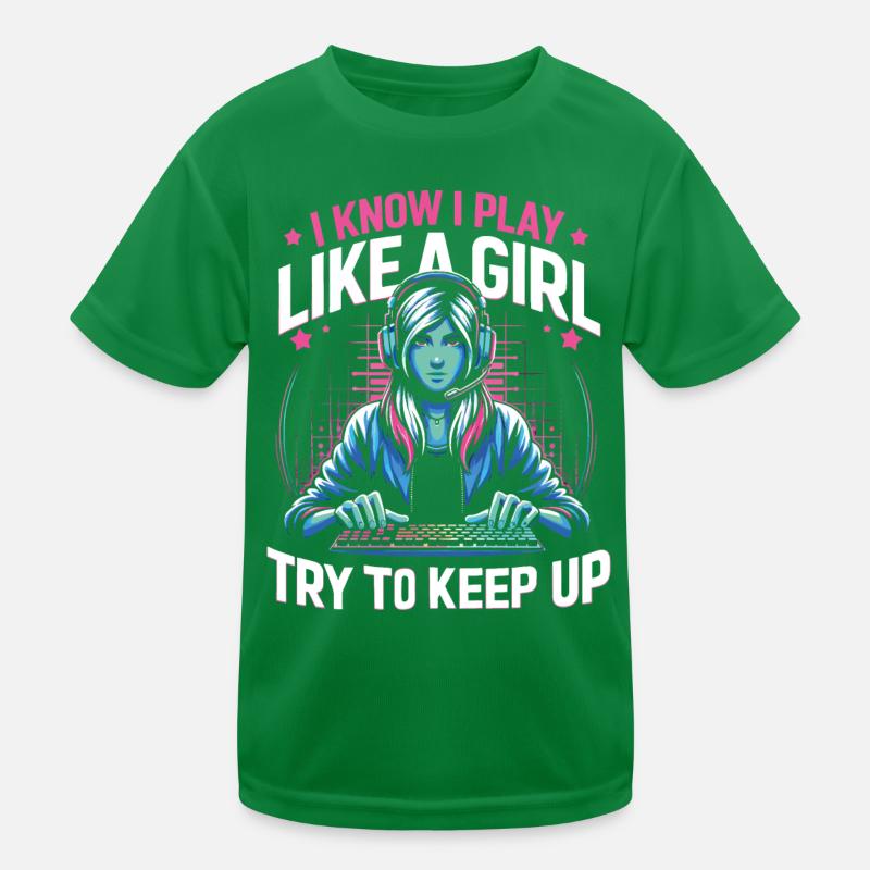 Gamer Gaming Video Games Console Controller Kids Functional T-Shirt