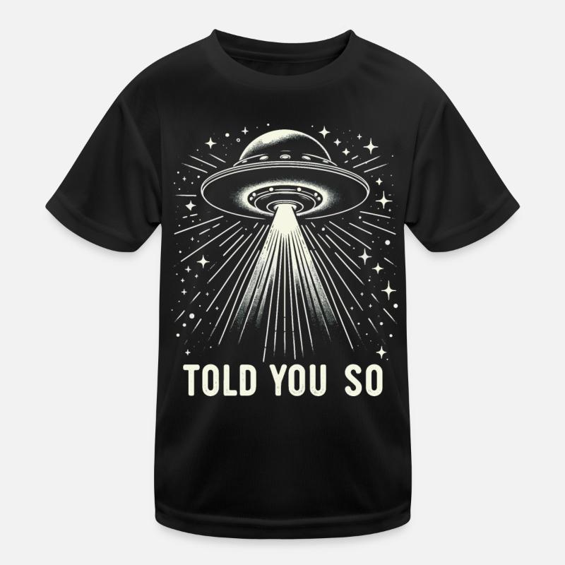 Alien UFO Aliens Außerirdischer Kids Functional T-Shirt