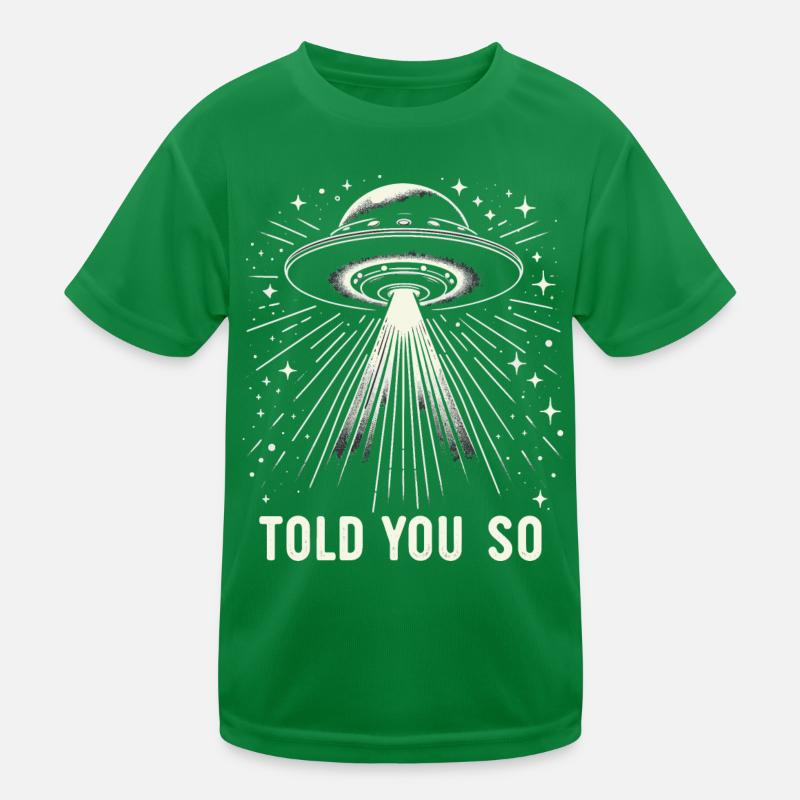 Alien UFO Aliens Außerirdischer T-shirt sport Enfant