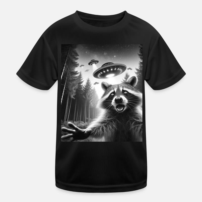 Alien UFO Aliens Außerirdischer Kids Functional T-Shirt