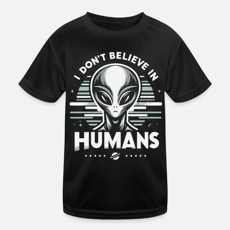 Alien UFO Aliens Außerirdischer Kids Functional T-Shirt