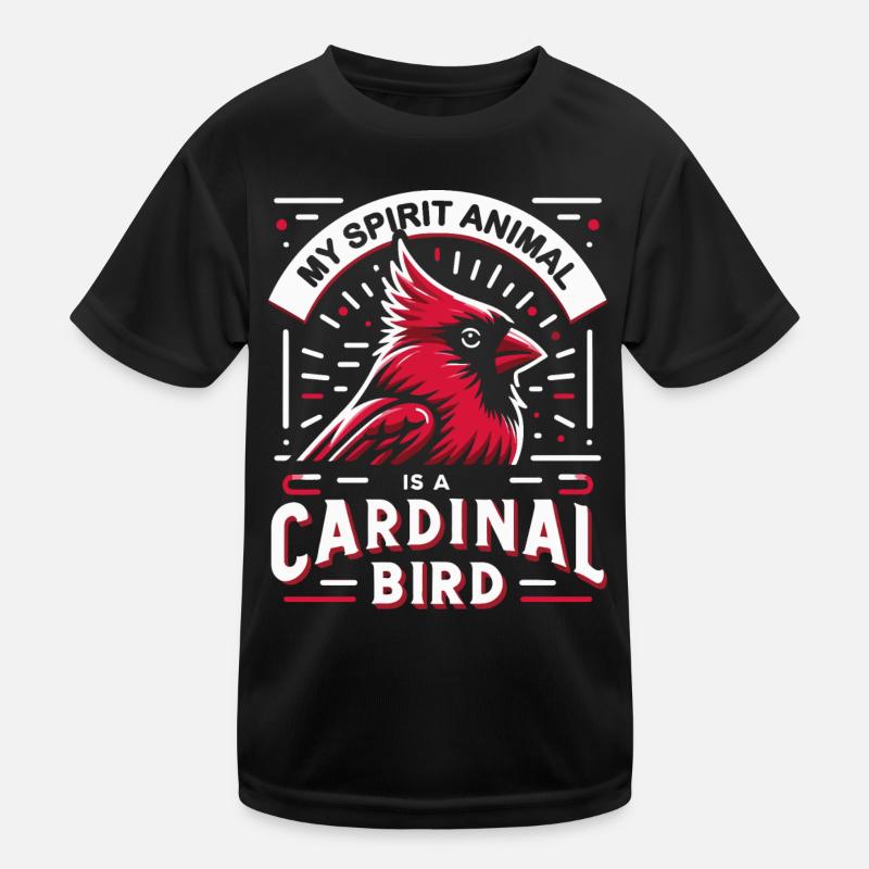 Kardinal Rotkardinal Vogel Roter Kardinal Kinder Funktions-T-Shirt