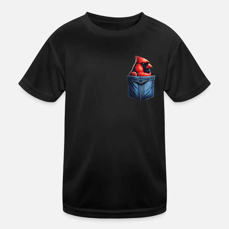 Cardinal Red Cardinal Bird Red Cardinal Kids Functional T-Shirt