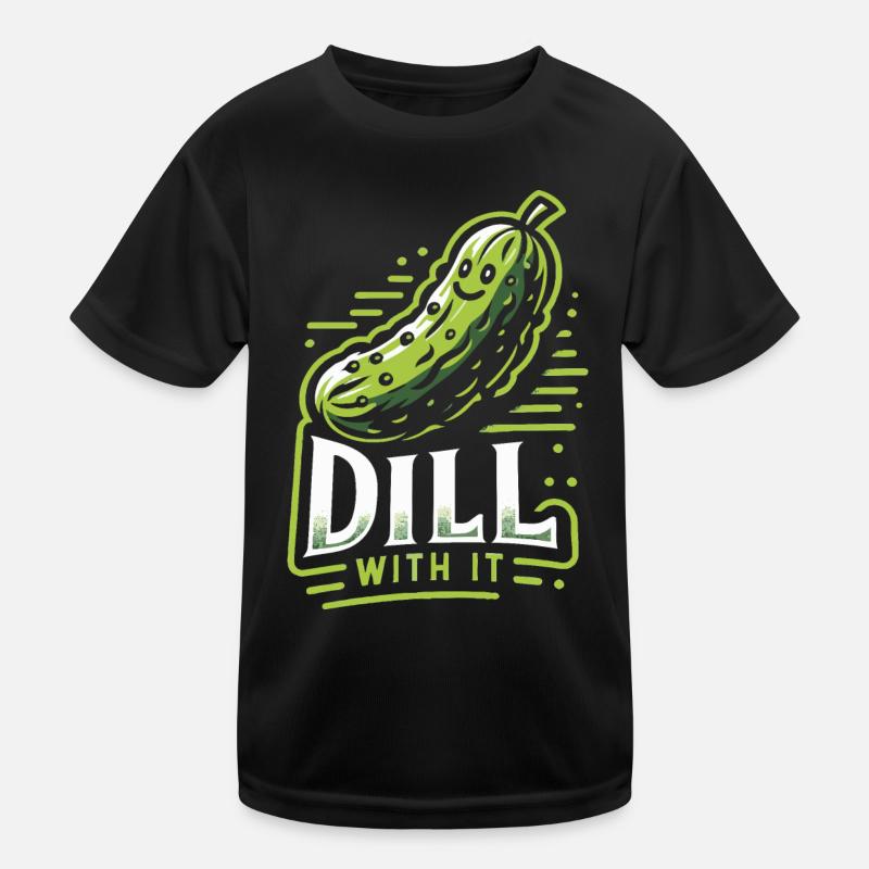 Concombre, Cornichon, Cornichon, Aneth alimentaire T-shirt sport Enfant