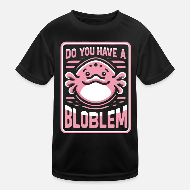Blobfish Fish Funny Blob Blobby Blob Fish Kids Functional T-Shirt