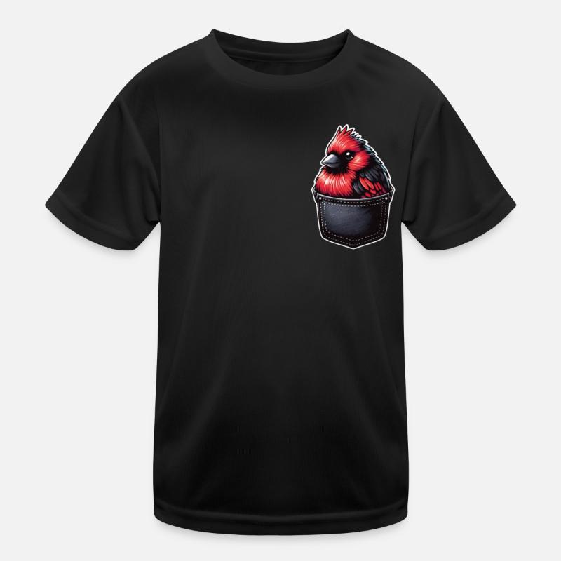 Kardinal Rotkardinal Vogel Roter Kardinal Kinder Funktions-T-Shirt