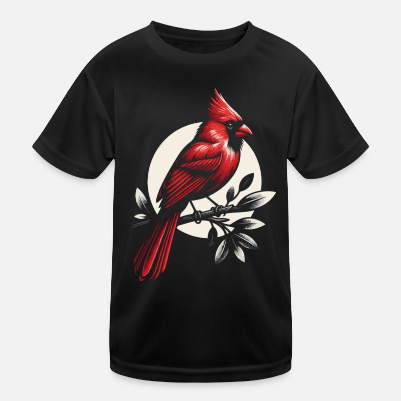 Kardinal Rotkardinal Vogel Roter Kardinal Kinder Funktions-T-Shirt