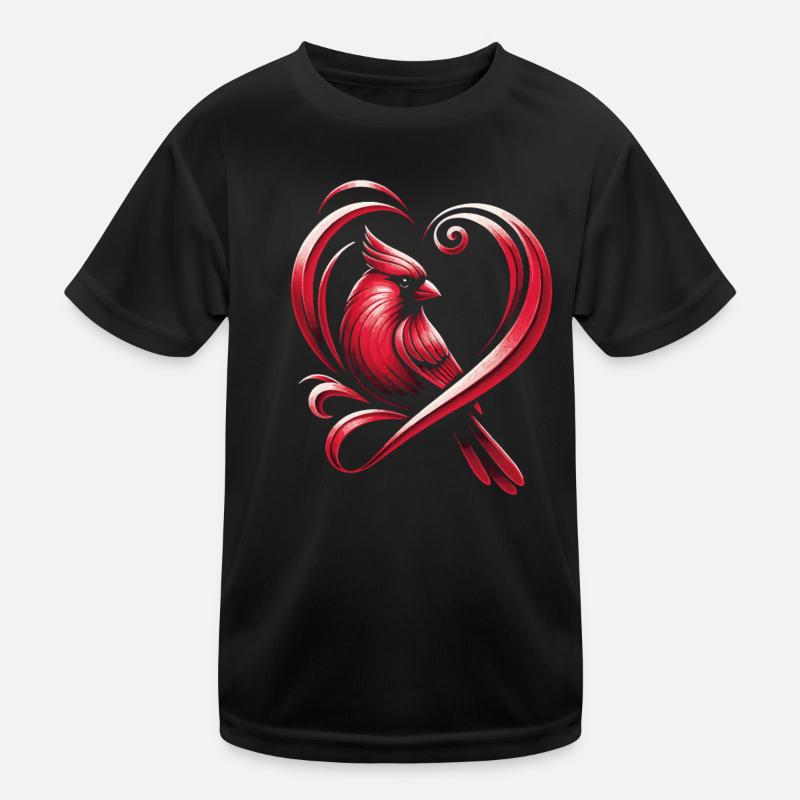 Kardinal Rotkardinal Vogel Roter Kardinal Kinder Funktions-T-Shirt