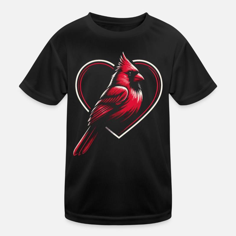 Kardinal Rotkardinal Vogel Roter Kardinal Kinder Funktions-T-Shirt