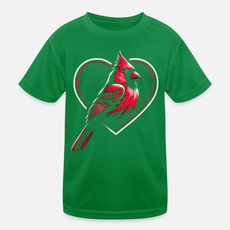Kardinal Rotkardinal Vogel Roter Kardinal Kinder Funktions-T-Shirt