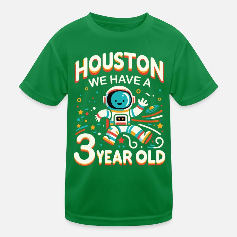 Gift 3 Years Birthday Boy Kids Functional T-Shirt