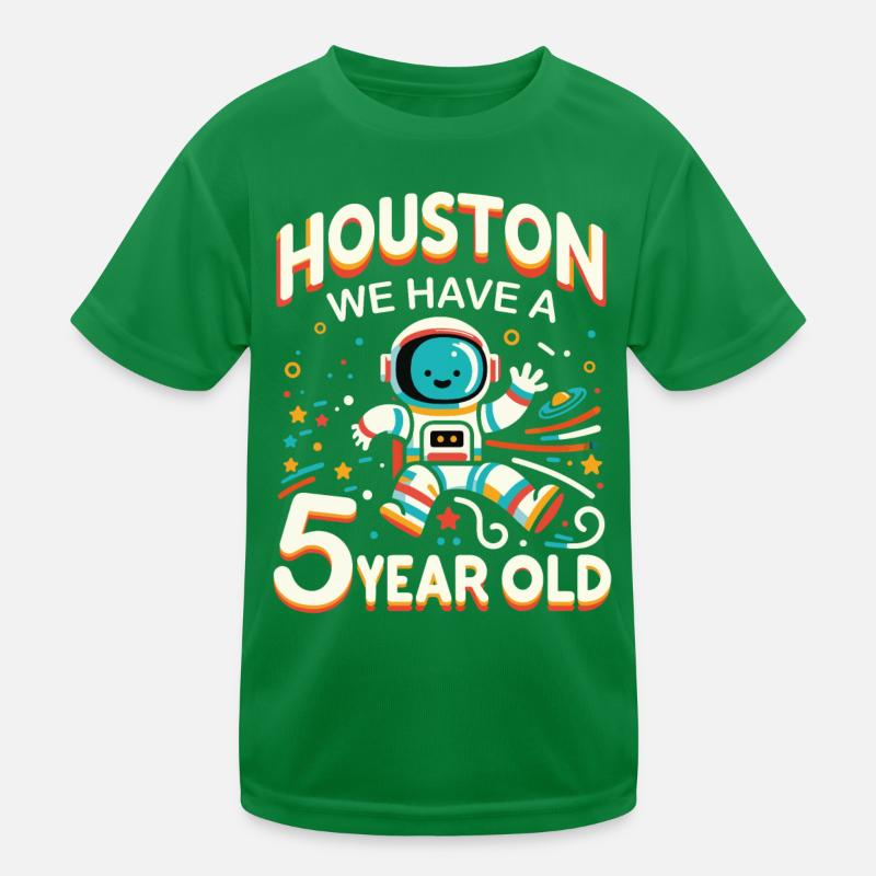 Gift 5 Years Birthday Boy Kids Functional T-Shirt