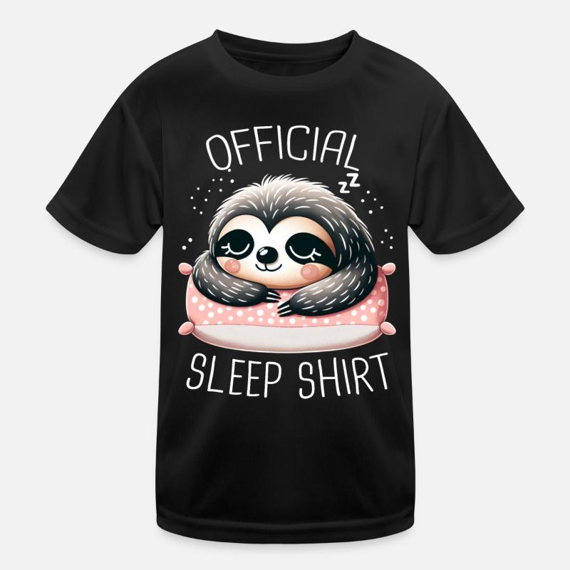 Sloth Sloths Sleep Lazy Kids Functional T-Shirt